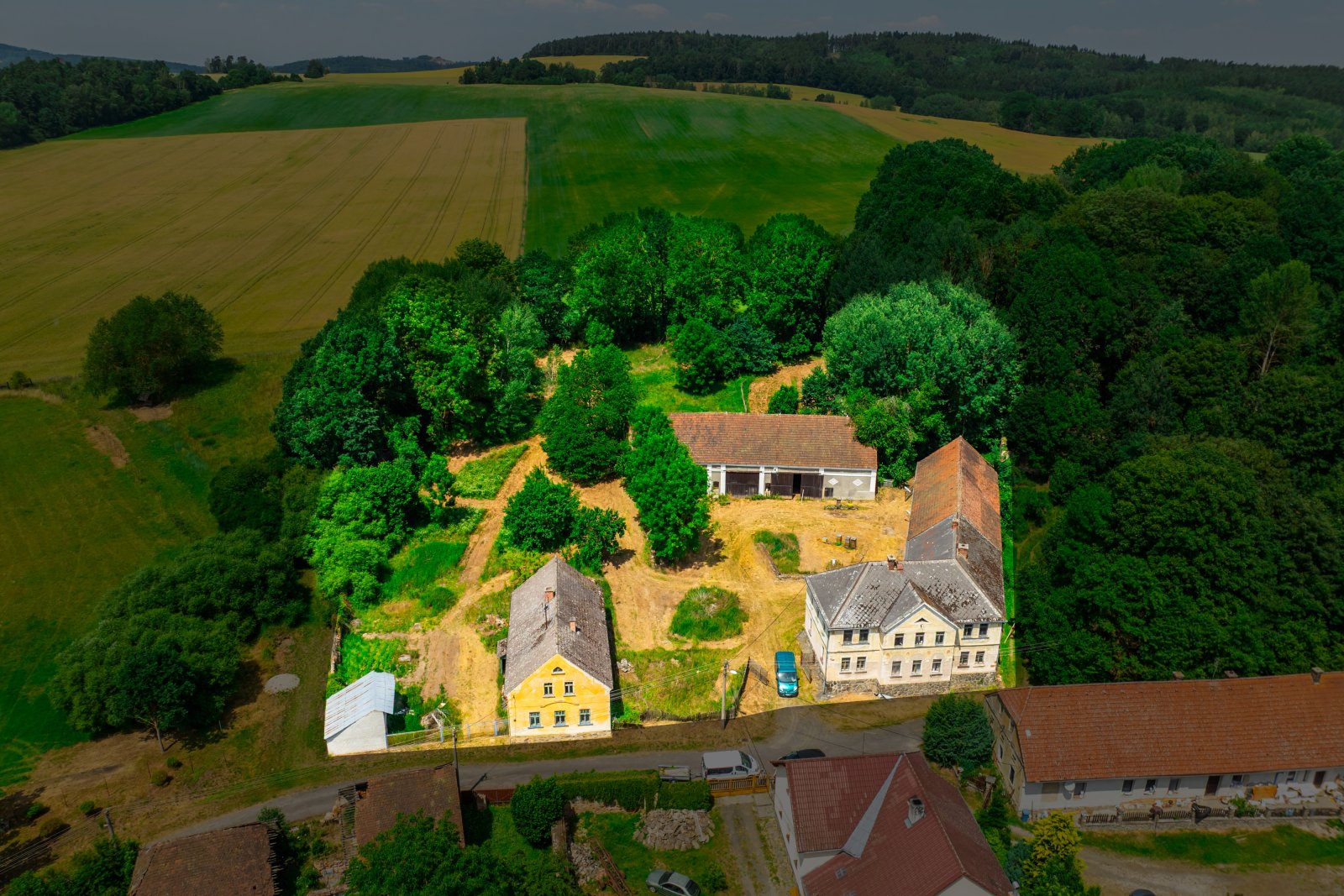 Prodej zemědělské usedlosti, 7749 m2, Hostouň – Slatina